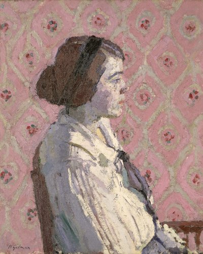 Portret in profiel: Mary L door Harold Gilman